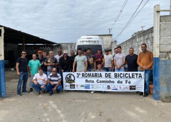 Romeiros de Córrego Fundo partem em jornada ciclística rumo a Aparecida