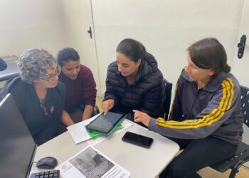 Reunião do Programa Saúde com Agente aborda uso do Prontuário Eletrônico em Córrego Fundo