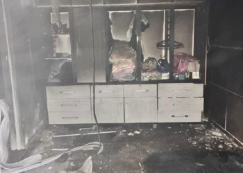 Curto-circuito provoca princípio de incêndio em casa no bairro Vila Bragança em Campo Belo