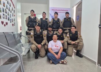 Polícia Militar participa de campanha de doação de sangue em Formiga