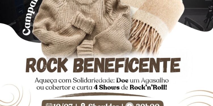 Rock e solidariedade se unem em evento beneficente na próxima quinta-feira