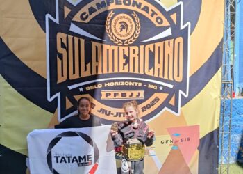 Atleta mirim do Tatame do Bem conquista cinturão no Campeonato Sul-Americano de Jiu-Jitsu em Belo Horizonte