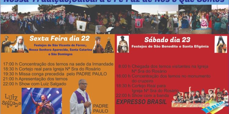 Formiga celebra a tradicional Festa do Reinado de Nossa Senhora do Rosário entre os dias 22 e 24 de agosto