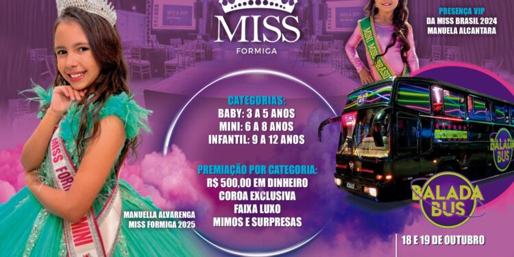 Após conquista nacional, Miss Formiga desenvolve projeto de autoestima para crianças no município