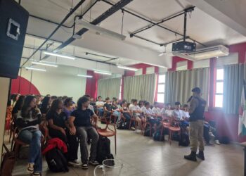 63º BPM promove palestra sobre violência doméstica para estudantes em Formiga