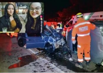 Colisão frontal entre dois carros deixa duas vítimas fatais na BR-491