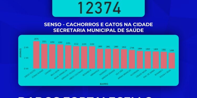 Prefeitura de Formiga divulga diagnóstico inédito sobre cães e gatos por bairro