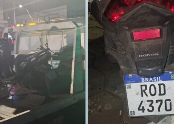 Motociclista é detido em Passos por uso de placa adquirida na Shopee