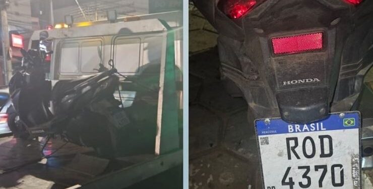 Motociclista é detido em Passos por uso de placa adquirida na Shopee