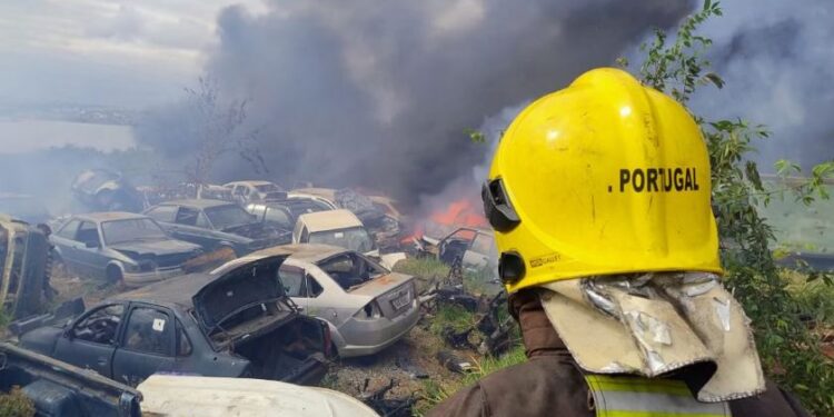 Incêndio em pátio do Detran destrói cerca de 100 veículos em Minas