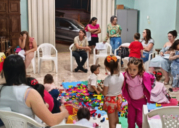 ‘Mais Saúde com Agente’ em Córrego Fundo realiza ação junto à Pastoral da Criança