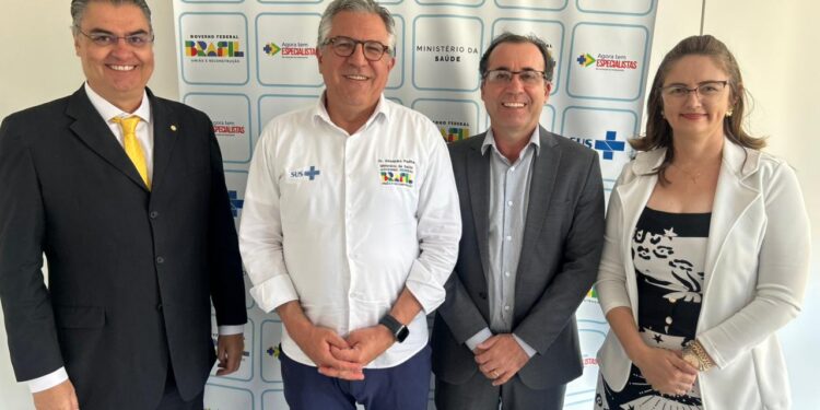 Dr. Wellington Roque se reúne com Ministro da Saúde em Brasília e reforça compromisso com os avanços na saúde pública