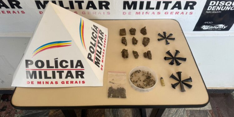 Polícia Militar prende homem por tráfico de drogas e posse ilegal de munição em Itapecerica