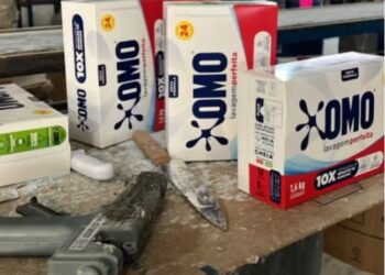 Mais de 55 toneladas de sabão em pó falsificado são apreendidas pela Receita em Minas Gerais