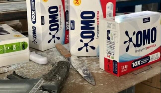 Mais de 55 toneladas de sabão em pó falsificado são apreendidas pela Receita em Minas Gerais