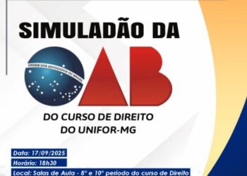 Alunos do curso de direito do Unifor-MG irão participar de simuladão da OAB