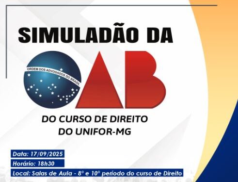 Alunos do curso de direito do Unifor-MG irão participar de simuladão da OAB