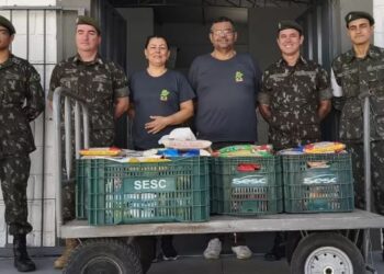 Banco Municipal de Alimentos recebe mais de 150 kg de alimentos do TG 04-030