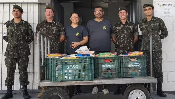 Banco Municipal de Alimentos recebe mais de 150 kg de alimentos do TG 04-030
