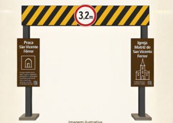 Município implanta pórticos para proteger patrimônio histórico da Igreja Matriz de São Vicente Férrer