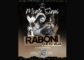 Retiro do Grupo Monte Sinai terá tema “Rabôni, que eu veja”; saiba como se inscrever