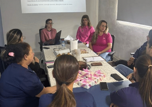 Córrego Fundo: Empresa VL Cal promove ação do Outubro Rosa