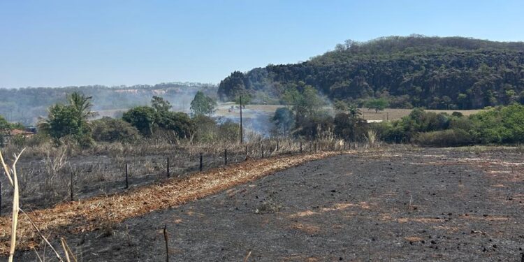 Incêndio em vegetação atinge Estação Ecológica do Corumbá em Arcos
