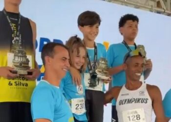 Irmãos Maitê Santos e Théo Santos brilham na corrida comemorativa do 63º Batalhão da Polícia Militar