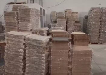 Meio milhão de caixas falsas apreendidas em Nova Serrana abasteciam fabricantes de tênis piratas