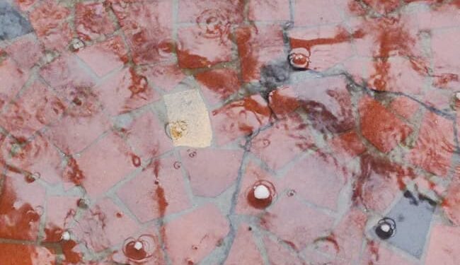 Temporal com granizo surpreende moradores de Formiga neste sábado