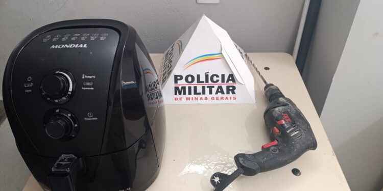 Polícia Militar prende suspeito de furto e recupera objetos em Formiga