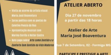 Atelier Maria José Boaventura integra a 14ª Noite Mineira de Museus e Bibliotecas nesta quinta-feira