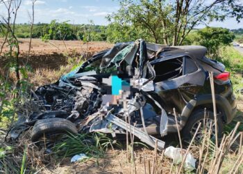 Colisão entre quatro veículos deixa um morto e cinco feridos na MG-170 em Lagoa da Prata