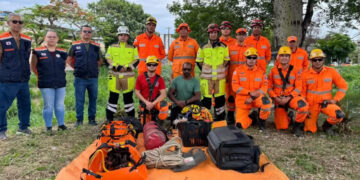 Defesa Civil de Formiga participa de simulado de resgate em área de risco realizado pelo Corpo de Bombeiros de MG