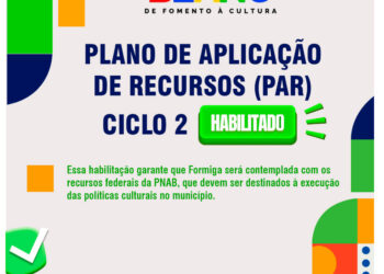 PAR 2025 é habilitado e Formiga assegura recursos da Política Nacional Aldir Blanc