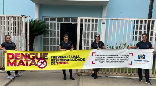 Prefeitura de Córrego Fundo realiza ação sobre dengue