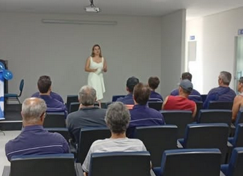 Córrego Fundo: VL Cal recebe palestra sobre cuidados com a saúde do homem