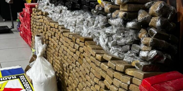 Depósito de drogas é encontrado com uma tonelada de maconha em Minas