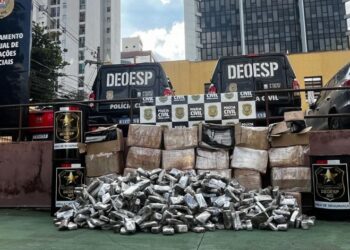 Caminhão disfarçado com marca de empresa é apreendido com 1.300 kg de maconha em Itaúna