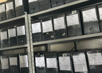 Arquivo da Prefeitura de Córrego Fundo passa por reorganização