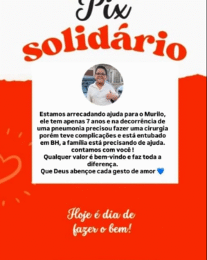 Família pede apoio em campanha solidária para Murilo, formiguense de 7 anos