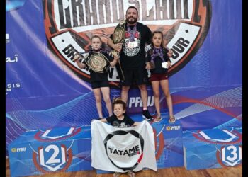 Tatame do Bem conquista dois cinturões e seis medalhas no grande SLAM PFBJJ em Belo Horizonte