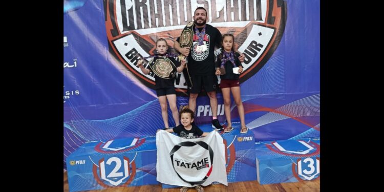Tatame do Bem conquista dois cinturões e seis medalhas no grande SLAM PFBJJ em Belo Horizonte