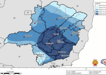 Defesa Civil de Formiga alerta para risco de tempestades e alagamentos em Minas Gerais nesta quarta-feira