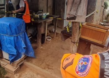 Bombeiros e Defesa Civil interditam residência no bairro alvorada após risco estrutural