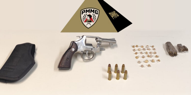 PM realiza prisão por tráfico ilícito de drogas, posse ilegal de arma de fogo e corrupção de menores em Pontevila
