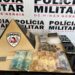 Casal suspeito de tráfico de drogas é preso pela Polícia Militar em Itapecerica