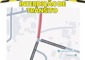 Esquina no Centro de Formiga ficará interditada nesta quarta-feira