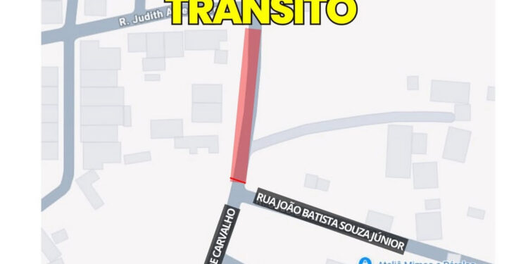 Esquina no Centro de Formiga ficará interditada nesta quarta-feira