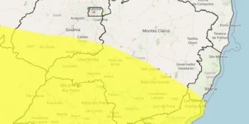 Alerta de tempestade com granizo pode atingir cidades da região; aviso vale para 542 municípios mineiros